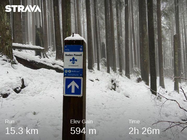 MikeSenior's tweet image. Today’s run was a character builder. The snow was knee deep in places but still lots of fun. #seenonmyrun