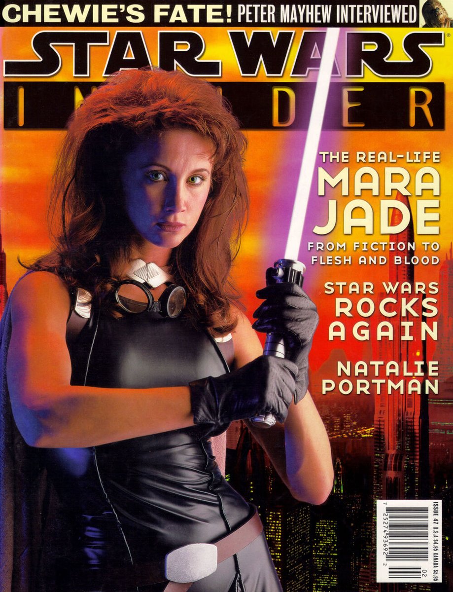 22 years ago, Star Wars Insider 47 was published. In this issue, fans saw the first live-action portrayal of Mara Jade! Also featuring an interview with Peter Mayhew (Chewbacca) and Mike Quinn (Nien Nunb)! https://t.co/ERRFtjQc1m