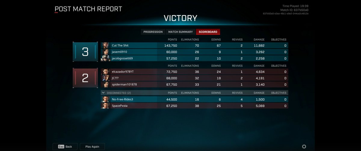 OMNI_Jolly's tweet photo. New PR of 67 downs (both saints didn't leave until the last round, there's leaving when they didn't have anymore respawns round 5) https://t.co/wsdq49s1wH