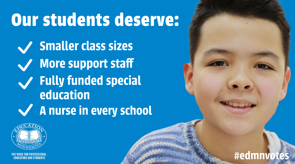EducationMN's tweet photo. More than 1,000 messages sent by hundreds of educators, parents and community members make one thing clear: Minnesotans want the $7 billion surplus invested in our public schools.

Sign on now: https://t.co/9HNlluZBU2 

#mnleg #edmnvotes https://t.co/TkYn3inG0Q