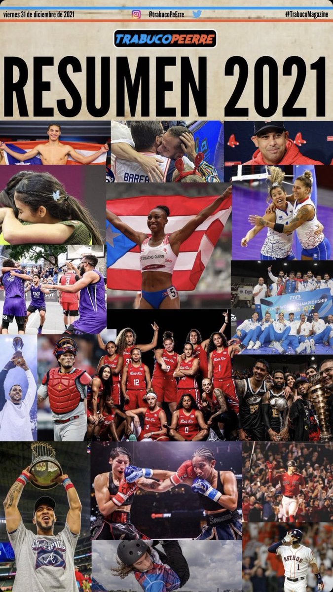 A glimpse of my islands 🇵🇷Accomplishments for 2021 in all sports
