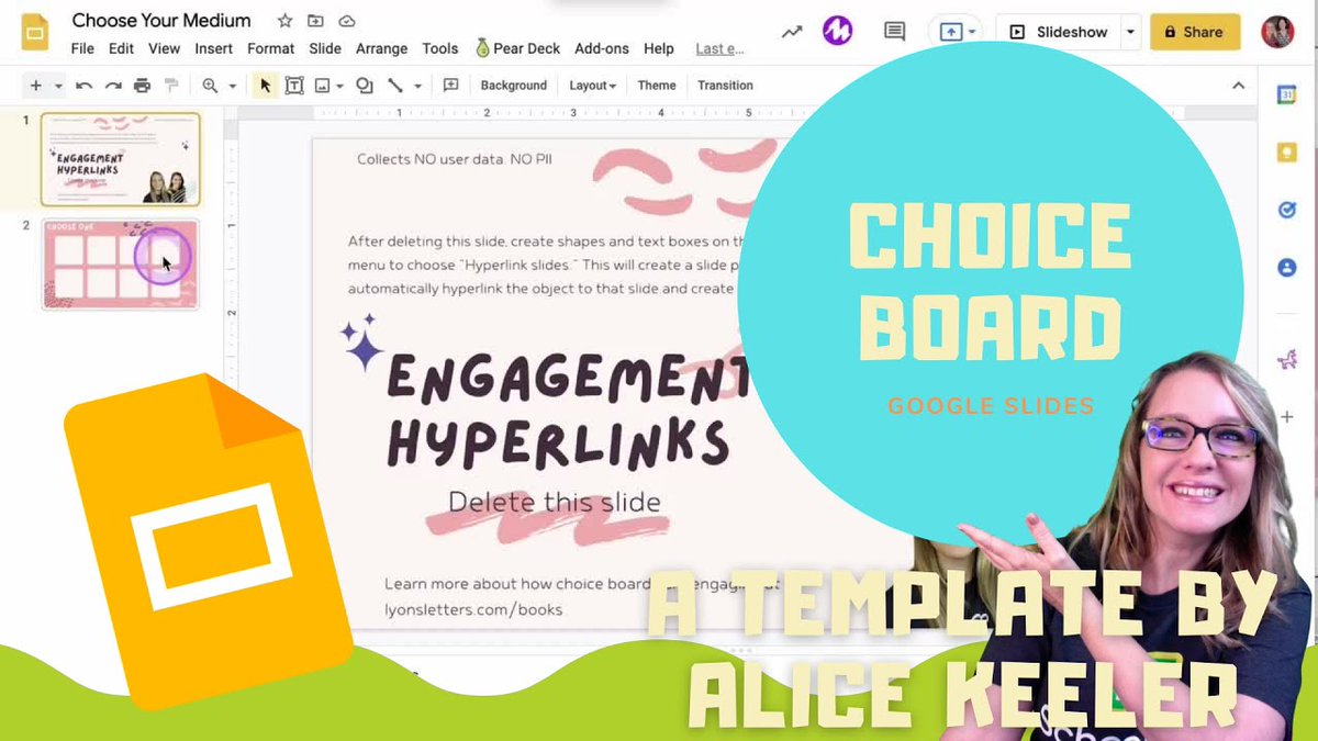 alicekeeler's tweet image. You can use my Google Slides Add-on to create #Hyperdocs in Google Slides. The Add-on will automatically hyperlink to different slides. #googleEDU

youtube.com/watch?v=3dIWXR…