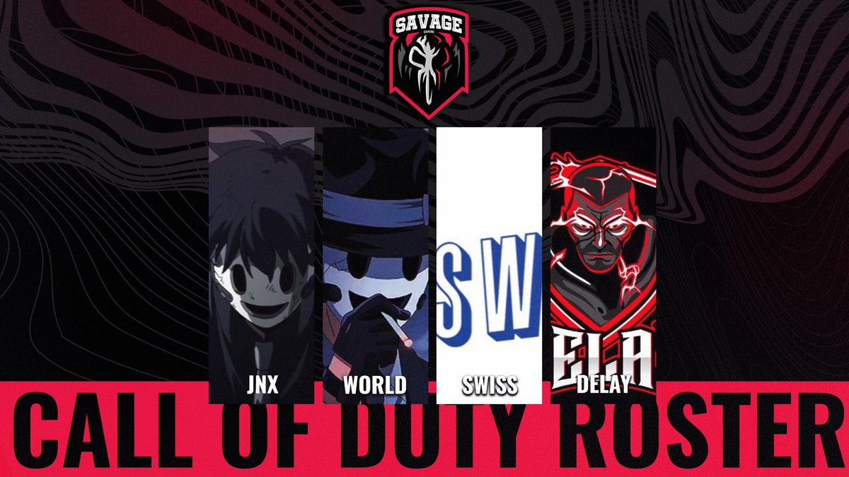 BeyondTheoryGG's tweet image. Please welcome our official Call of Duty Roster for Savage Nation:

👤 @jnxse 
👤 @World_on_Cod 
👤 @Delay1_ 
👤 @Swiss3k 

They will be representing us and competing in several leagues, tournaments, etc!