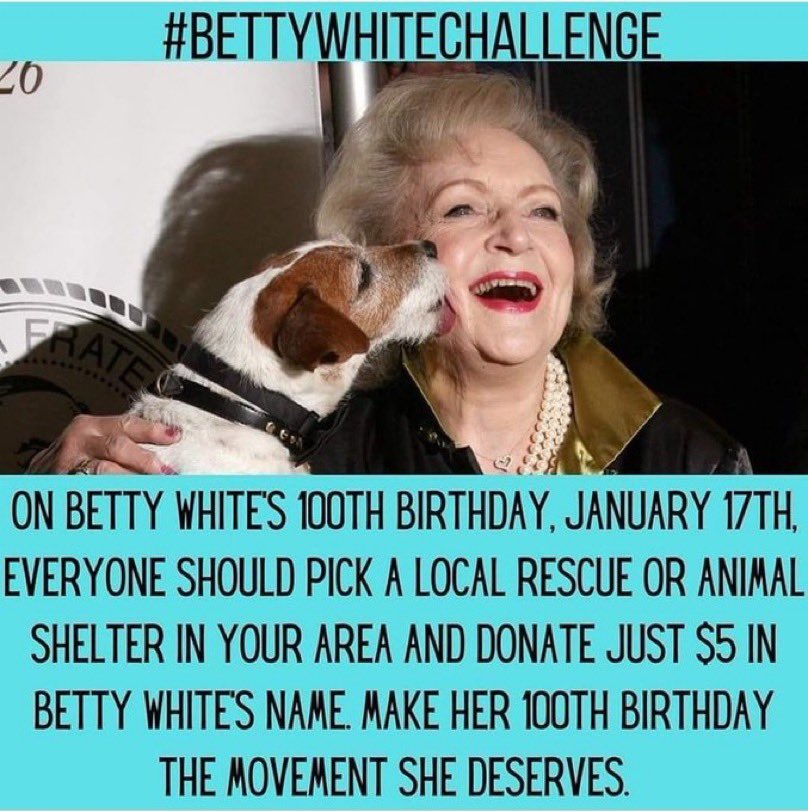 aSpottedJoan's tweet image. I accept #BettyWhiteChallenge @APARC_MH @MedicineHatSPCA mark your calendar January 17th