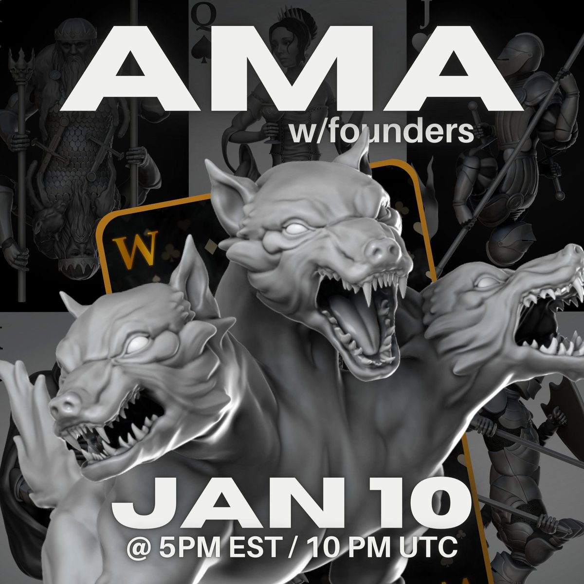 We have scheduled our first Royal Flush AMA where our Founders &amp; Developers will be answering all of your questions. 

💎 We will also have various giveaways during the AMA!
🤔 How lucky are you?

🎙️ Tune in on January 10th @ 5PM EST
x.com/i/spaces/1yoJM…