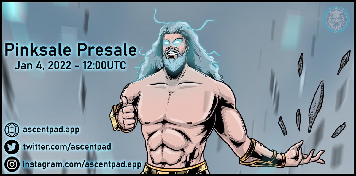 bigbunnycrypto's tweet photo. ‼️PreSale TOMORROW‼️
Jan 4; 12:00 UTC⏰

AscentPad | @AscentPad 🇨🇦
They are a tiered IDO/IGO/INO  launchpad.

⏰Tomorrow 12h UTC on PINKSALE: 
https://t.co/H1sZXNAj7E

🌐: https://t.co/BOLgHJFdRN
💬: https://t.co/T6IXLtjzwI

#AscentPad #Presale #Contest #Audit #KYC #DYOR https://t.co/fajNr6nkYv