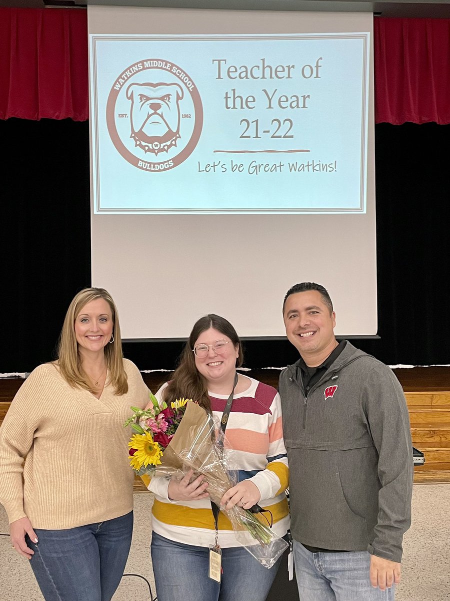 DrLozano_CFISD's tweet photo. We were excited to start the new year by celebrating one of the best  @Watkins_CFISD Our Teacher of the Year Ms. Robyn Cantara! Always goes above and beyond for our students and our Watkins Community! @CyFairISD @SarahHarty3 @feliciahayes03 #CFISDspirit #LetsBeGreatWatkins https://t.co/PhWimVjGls