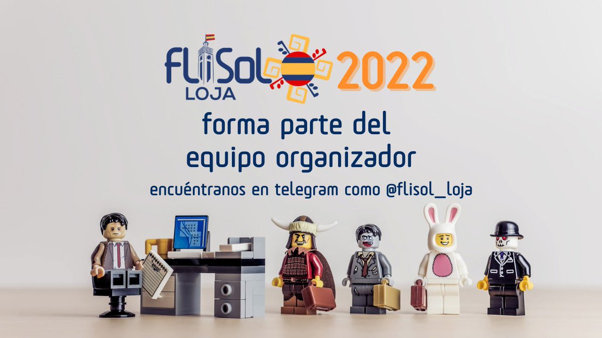 loxalibre's tweet photo. FLISoL - Festival Latinoamericano de Instalación de Software Libre🎉🎉

¡Forma parte del equipo organizador!✍️
Un único requisito para ser parte: ¡Tener ganas de sumar!😀🙋‍♀️🙋‍♂️

Más información en telegram: https://t.co/EGOT1jchCd https://t.co/eFAx5WypmX