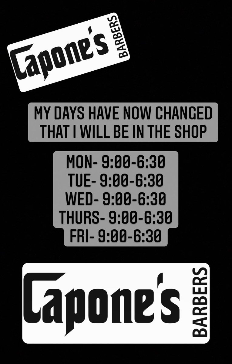 Capone’s Barbers tweet media