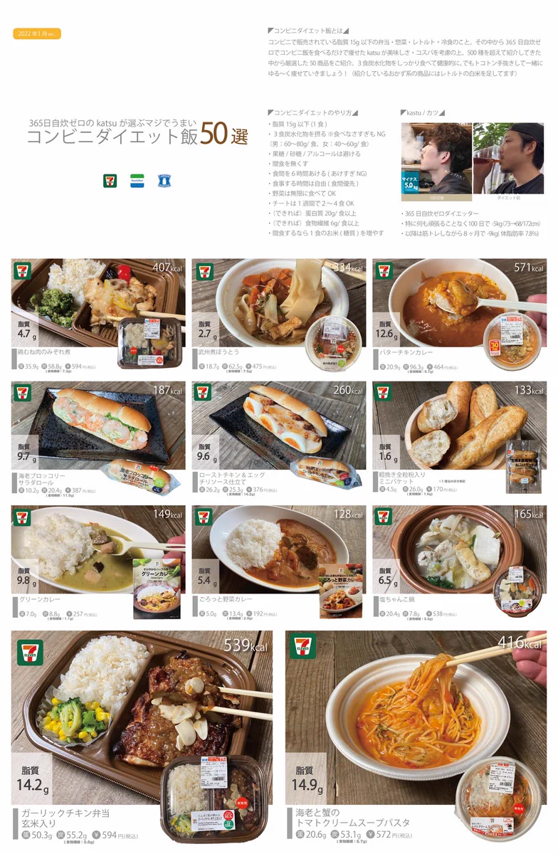 ルールを守って3食たべるだけで痩せるコンビニダイエット！