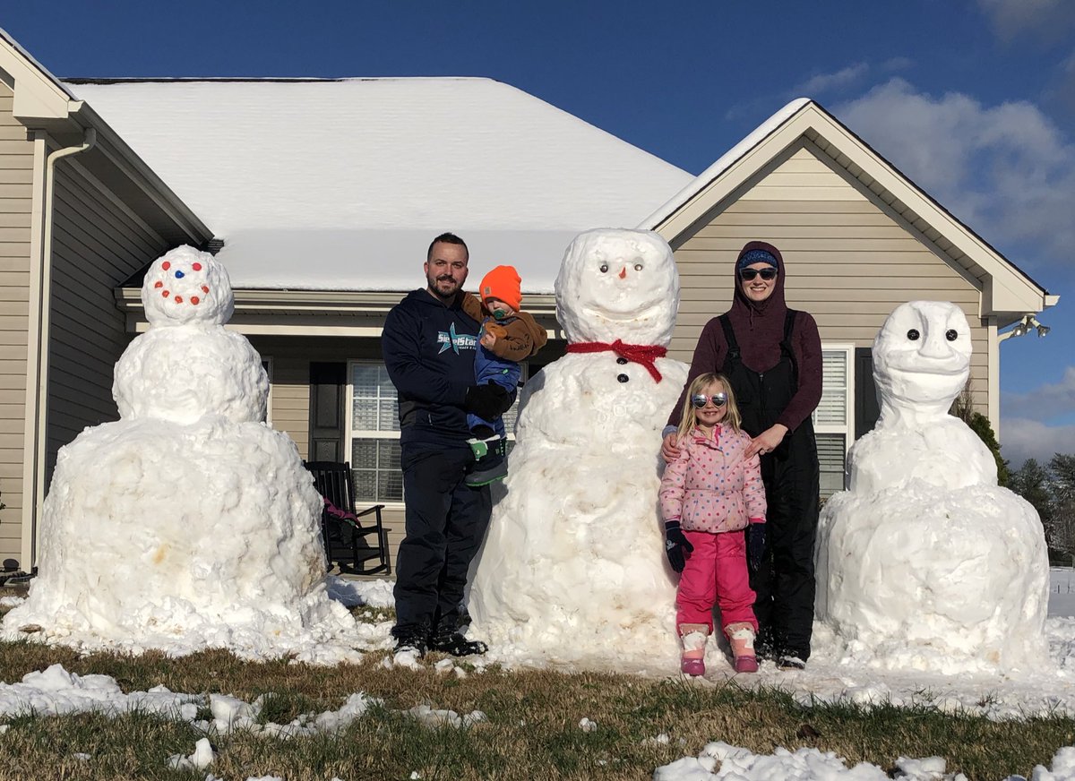 I had so much fun playing in the snow and making snowmen with my family.  I'm so thankful for today! <a href="/TFCoachSmith/">Larry Smith</a> #plainviewSnowDay