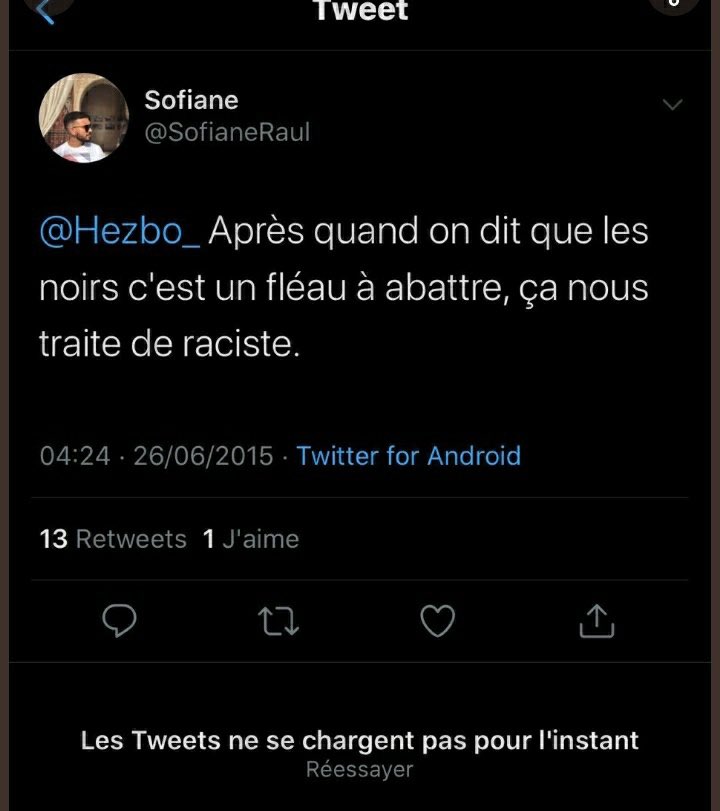 Thread : Tweets racistes et mysogines du fc drapeau