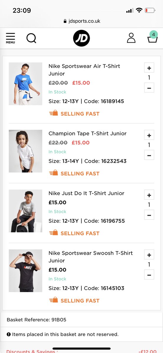 helensmith2323's tweet photo. @JDOfficial why is the 2 for £25 offer not being applied in my basket? https://t.co/226ZTI3Pfj