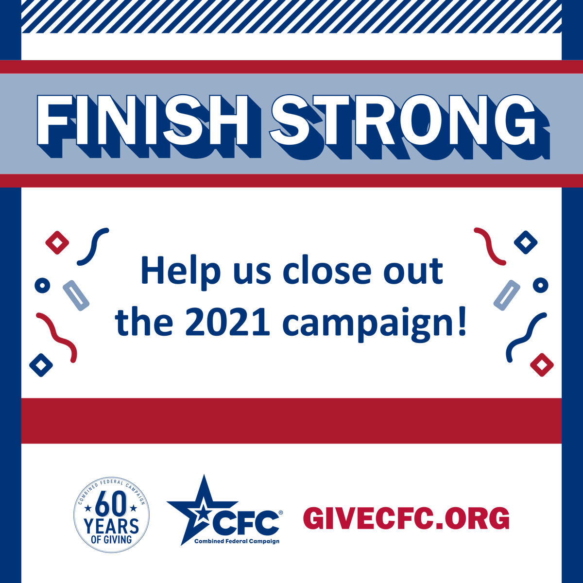 MSdeltaCFC's tweet photo. The 2021 CFC has shown the generosity of the fed community! In these final weeks, we have a chance to reach the maximum impact. Finish strong. Donate today at @USOPM’s https://t.co/YJrhk2m6oZ. #GiveCFC https://t.co/6qbdE0Gp2m