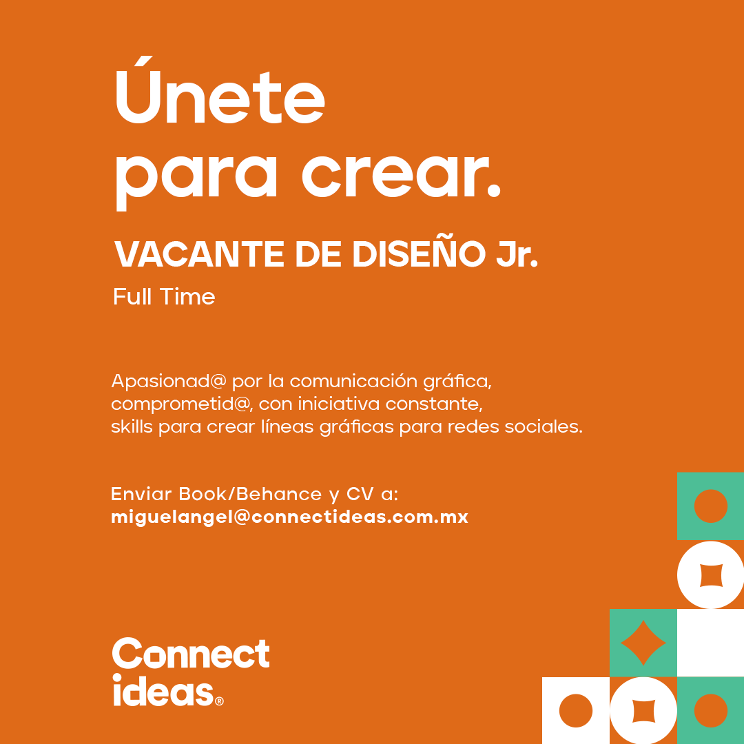 Nuevo año, Nuevos proyectos, Nuevas vacantes. Buscamos Diseñadorxs. Let's Connect. 👇