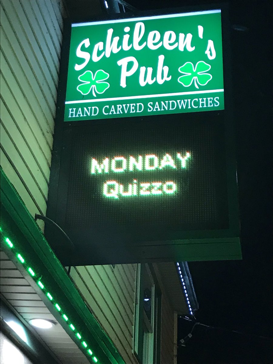 TheQuizKids's tweet image. 8 pm tonight!  “ Chick Flicks and Action Movies” With General Knowledge trivia 🤔.Top prize is always awesome 👀 ! Lots of fun stuff &amp;amp; specials! 
Only Schileens in #Westville!! #phillyquizzo #phillytrivia #schileenspub #quizzo @TriviaTrackerNJ #gloucestercountynj