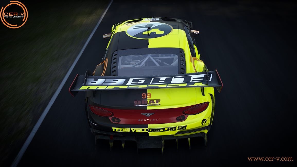 Yellow FlagSR5 luchará en la edición 2022 a los mandos de un Bentley Continental Gt3 pilotado por Ivan Martinez, Claudio Barrera y Salvador Perez.

#cerv #cerv2022 #acc #assetocorsacompetizione