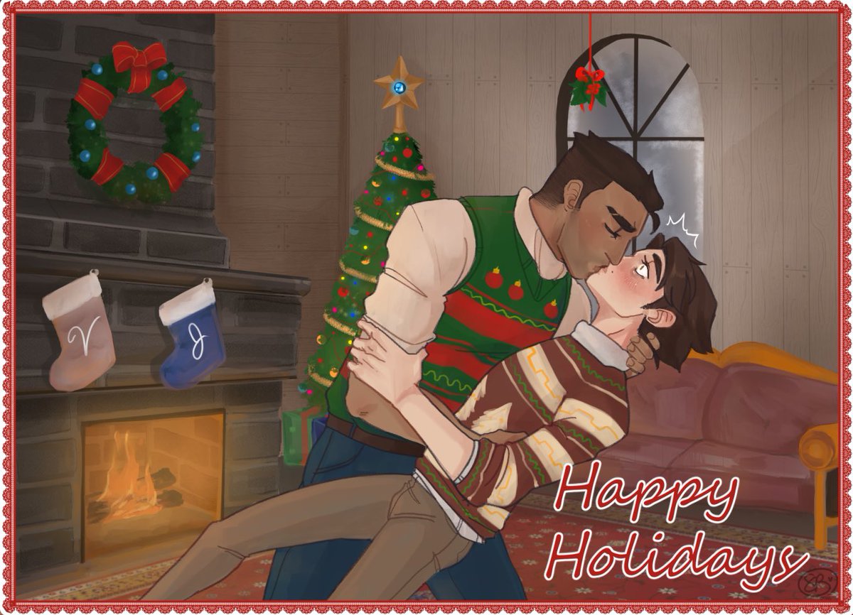 12_daysofjayvik's tweet photo. Jayce decided to crank up the romance this Christmas. 😉☺️

[art by @Stars4rts]

#arcane #jayvik #Jayce #Viktor https://t.co/moxA52jEm8