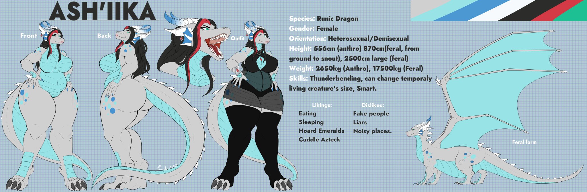 Messy_Satanist (OPPEN COMMISSION) on X: Reference, ready for @AzteckRoyal  It's an update of this sexy dragon~ Ash'iika 2.0 She really is a giant and  if you are not her sergal, you are probably just food for her.  t.co6mw8pfBTJI  X