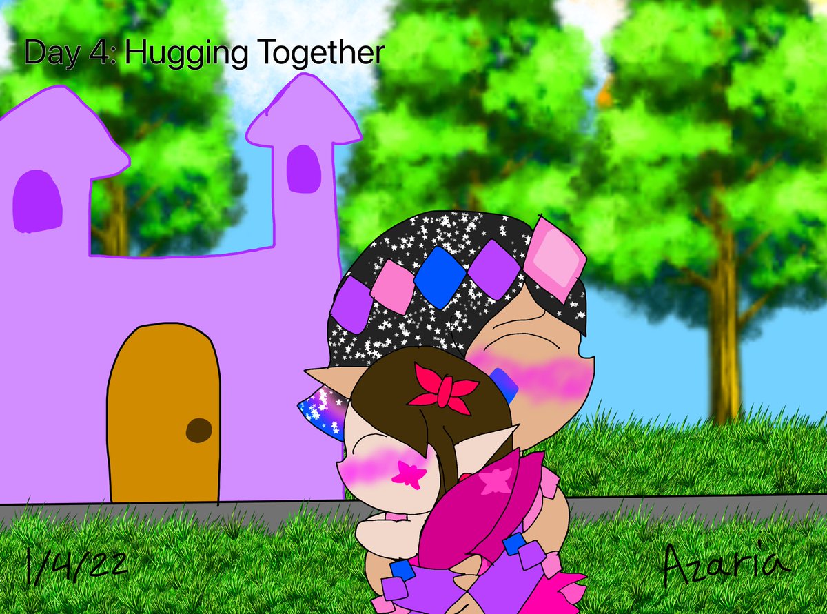 VioletMoonAnima's tweet photo. Day 4: Hugging together 

🥰 

(#AzariaReese #AzariaReesedraws #ThunderReese #Azaria_Art #Azaria_FC #violetmoonlight) 

Tags: #DiamondAngelstar #DiamondAngel #AliciaFairyheart #drawing #digitalart #drawingprompts #ibisPaintX #ArtistOnTwitter #artoftwitter https://t.co/qar27hEg5i