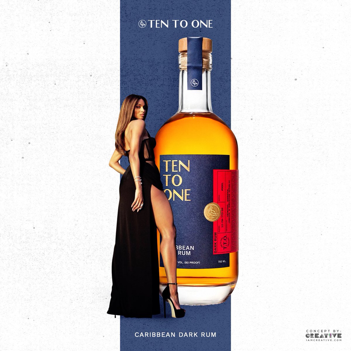 Creat1ve's tweet photo. #TenToOne | @tentoonerum • @ciara 
Concept Edits by @Creat1ve 👨🏽‍💻 

Caribbean White Rum 🍹

Caribbean Dark Rum 🥃 https://t.co/i4SAHAg1mj