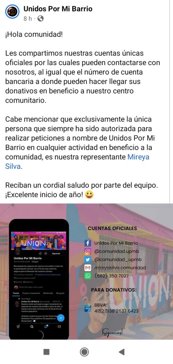 Aquí también pueden depositar nuestros patrocinadores del desayunador de los arroyos , gracias