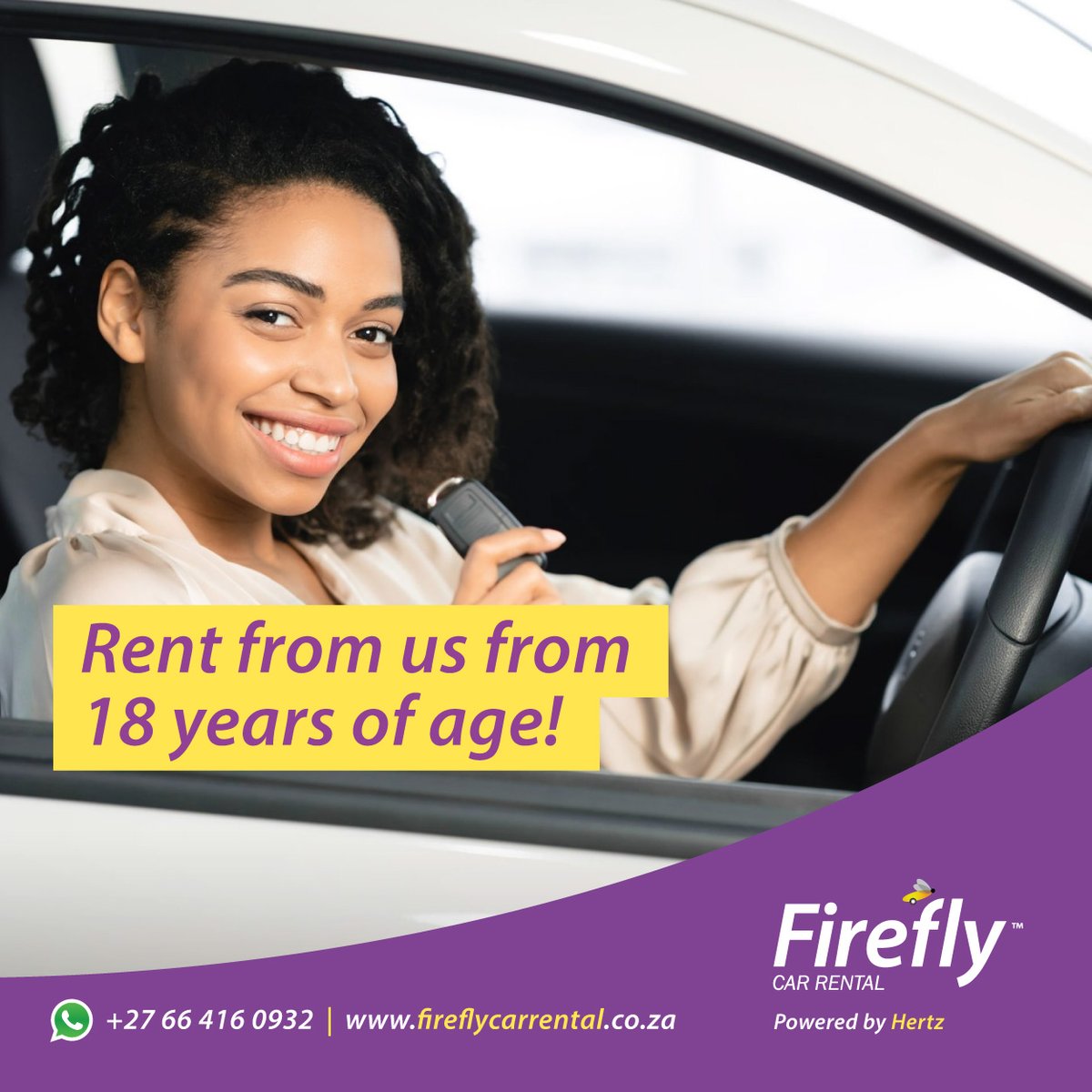 Firefly doesn’t charge a young driver fee! This means anyone from age 18 and up can rent from us, as long as they meet other requirements, like having a valid license.

To learn more about it, click here: bit.ly/FireflyFAQPage.

#Firefly #Drivers #Adventure #GetThere #NoFrills