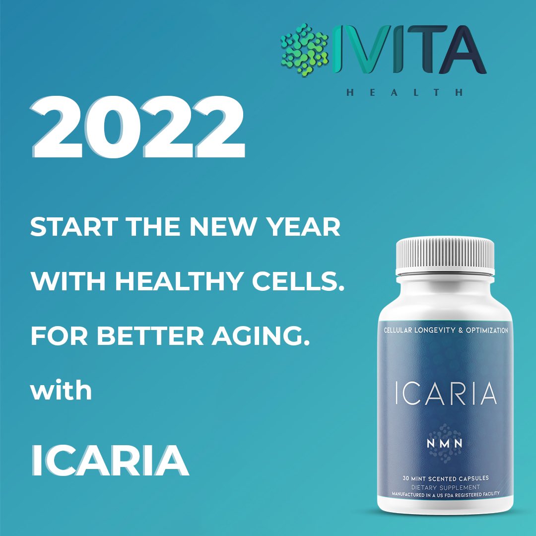 IvitaHealth's tweet photo. Start 2022 with healthier cells, for better aging.

ICARIA - NAD+ Supplement

#nad #NMN #LONGEVITY #science #Biology #health #HealthIsWealth https://t.co/dnRMaWUJpJ