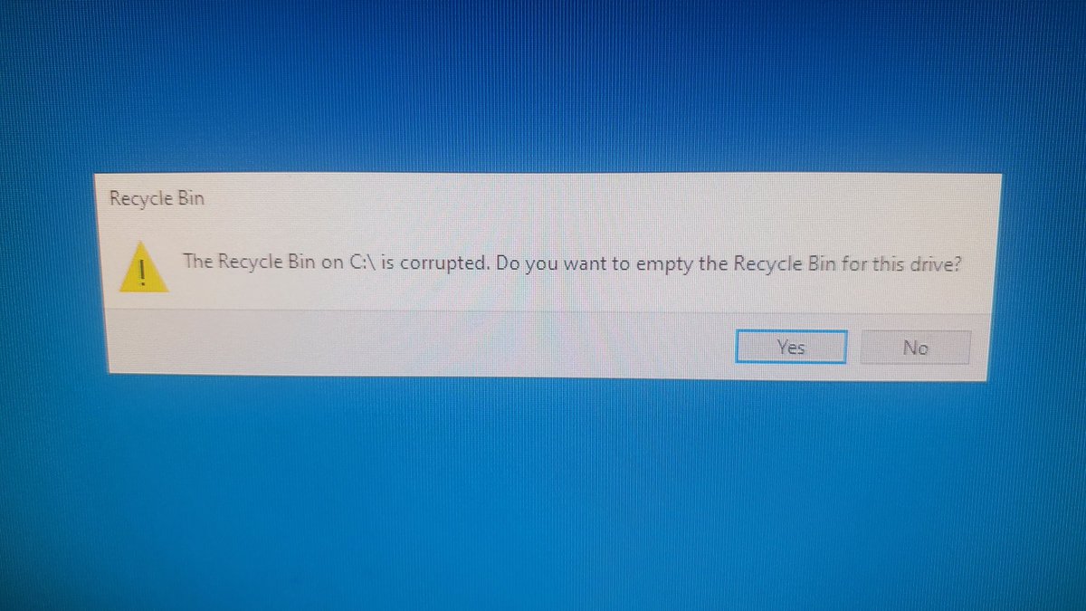 MrRedFox13's tweet photo. Nvm it was the recycle bin? https://t.co/7iUNVn31Nr