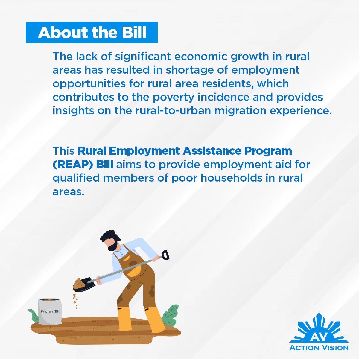 AlfredVargasPH's tweet photo. House Bill 3935: Rural Employment Assistance Program Bill

#legislife
#servicetohumanityisthebestworkoflife
#actionvision https://t.co/haRNrq2jEo