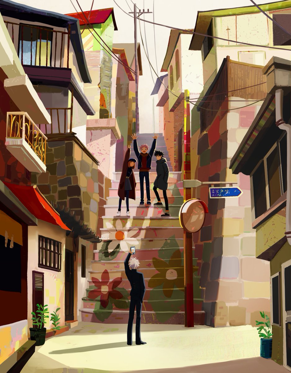 ziyuanyuan1113's tweet photo. Old piece of Gojo taking a photo....featuring Nobara, Itadori and Megumi
#JujutsuKaisen #GojoSatoru #Itadoriyuuji #Megumi #nobara #呪術廻戦 https://t.co/4jez8HVTs3