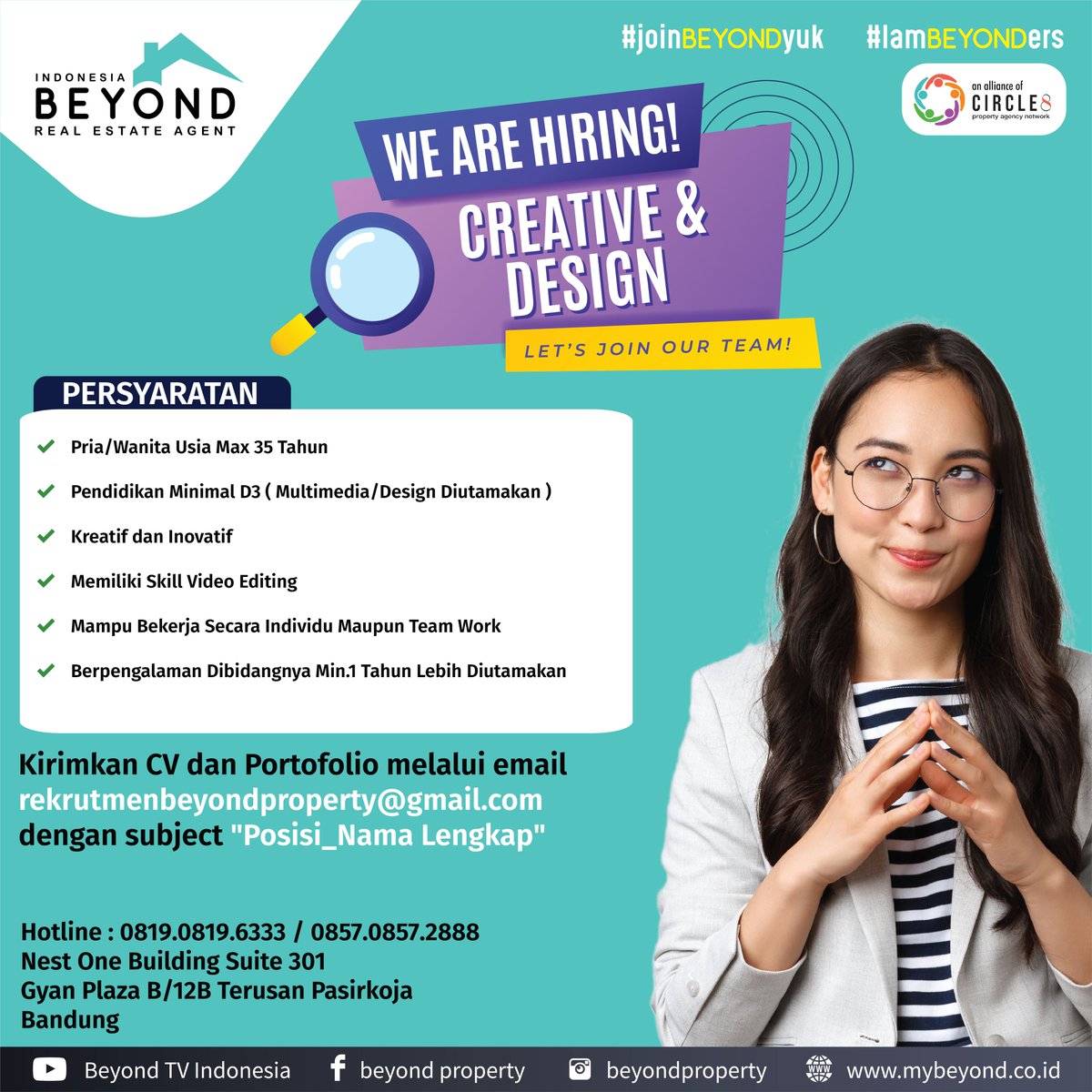 beyondproperty_'s tweet photo. open recuitment #loker #lokerbdg #lokercot https://t.co/4VTPXL7K2t
