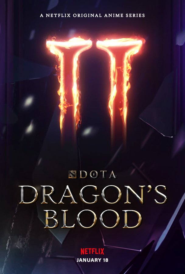 Новый постер второго сезона DOTA: Dragon's Blood с обновленной датой релиза