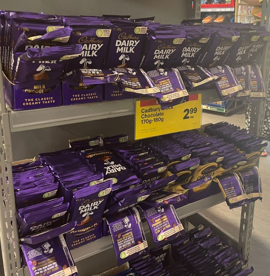 Taumarunui chocolate has given up in the heat.