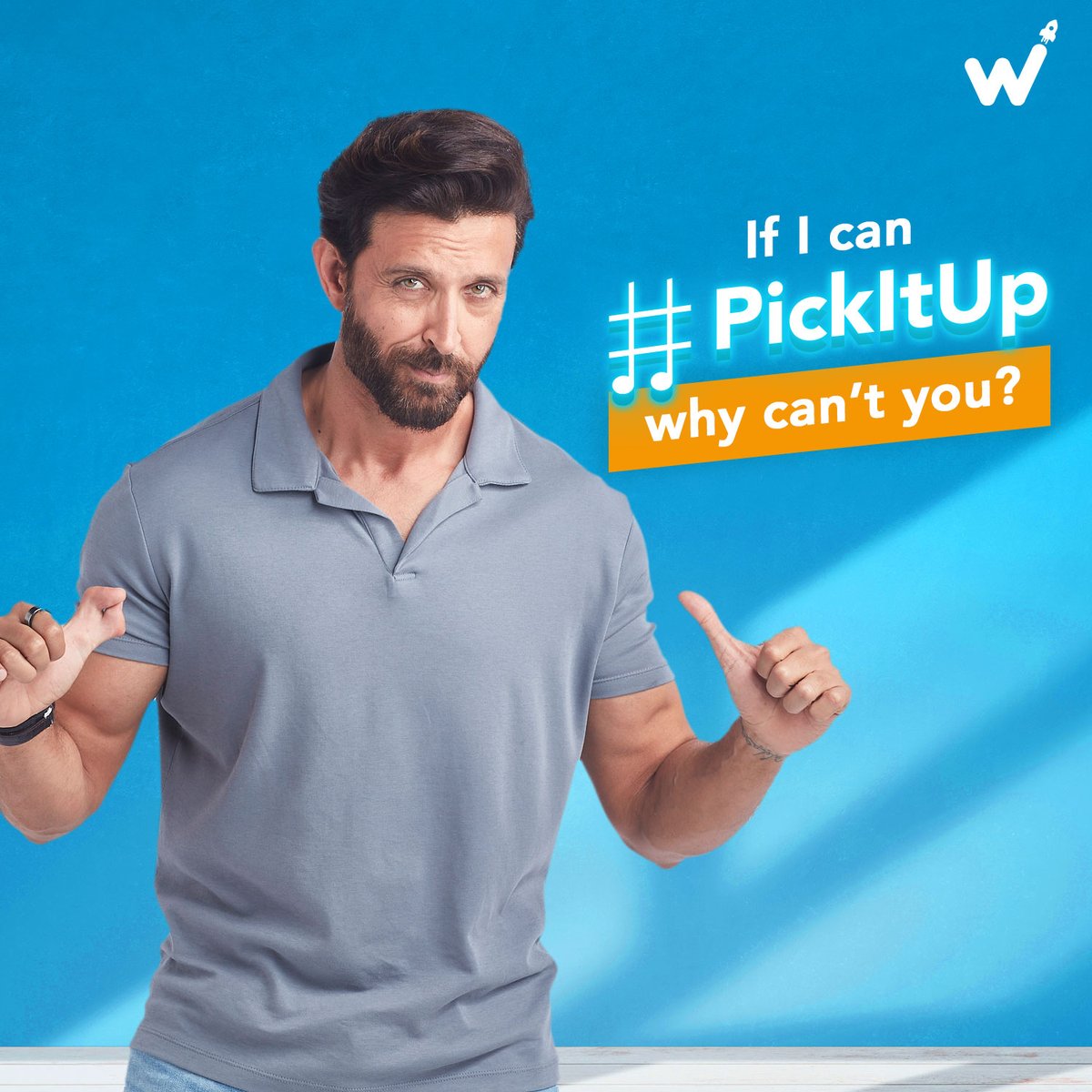whitehatjunior's tweet photo. @iHrithik has totally picked this up.
But Hrithik throws the question right back at you now - it’s your turn now to #PickItUp
#WhiteHatJr #HrithikRoshan #WHJrMusic https://t.co/93FPgiLmqQ