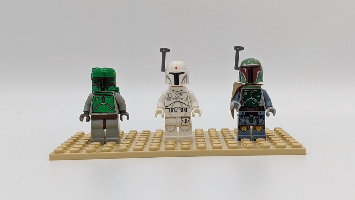 Since last week was the launch of The Book of Boba Fett, we are celebrating by showing you three different Boba Fett Minifigs! 

#starwars #legostarwars #afol #minifigmonday #minifigures #moc #lego #legos #legosofinsta #bobafett #mandalorian #tatooine