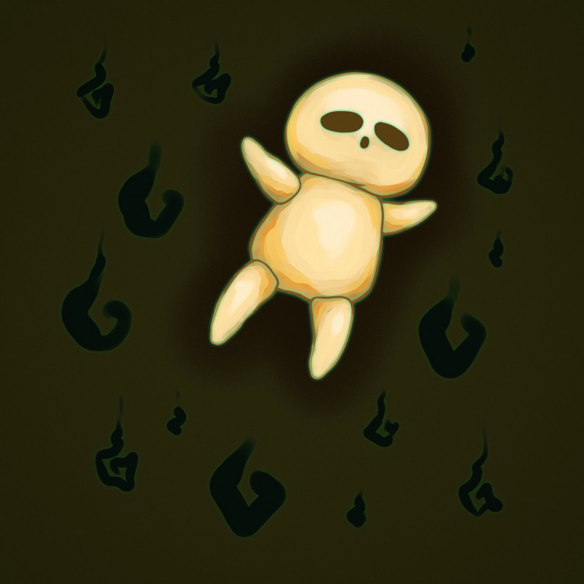 rainbow_boyo's tweet photo. My partner is playing shin megami tensei v and showed me this little dude. He’s a poltergeist but he looks like raw cookie dough and I love him 
#ShinMegamiTenseiV https://t.co/8l8eW76sFs