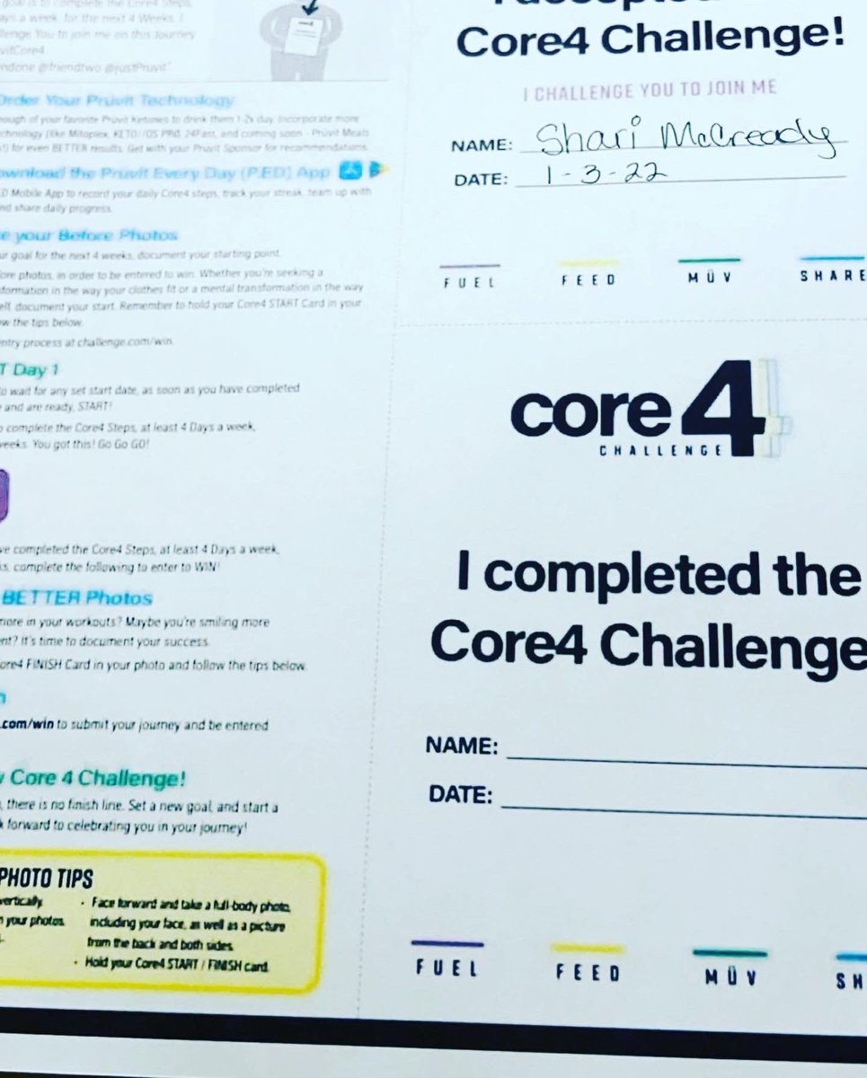 McCreadyShari's tweet photo. With this shitty ass day almost behind me I did my first work out of the new year .Day 1 of core4 Now I’m m not saying what I do is better then what someone else is doing, 
But if what you are doing isn’t working anymore ?
#PruvitCore4 https://t.co/PK7hp3KBlc #nomoreexcuses2022 https://t.co/CJLX4x53p9