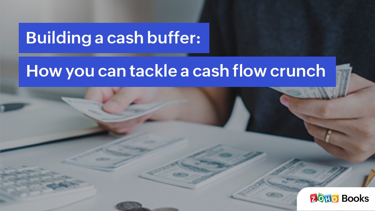 ZohoBooks's tweet photo. Whether you need to make a sudden investment or have a shortage of funds, a #CashBuffer can help your business sail through uncertain times.
Add to your #FinancialGoals this year by learning how to build a cash buffer for your business: https://t.co/sL122jGtHX https://t.co/2w5AirTXse