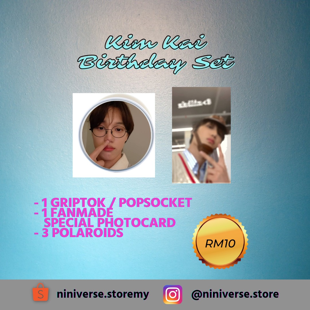 niniversestore's tweet photo. Calling all jensetters and erigom!

WTS 

Jennie and Kai Griptok Birthday Set 

#pasarBlackpink @pasarBLACKPINK @pasargirlgroup

#pasarEXO @pasar_EXO @pasar2ndgen https://t.co/gyaSSKooGQ