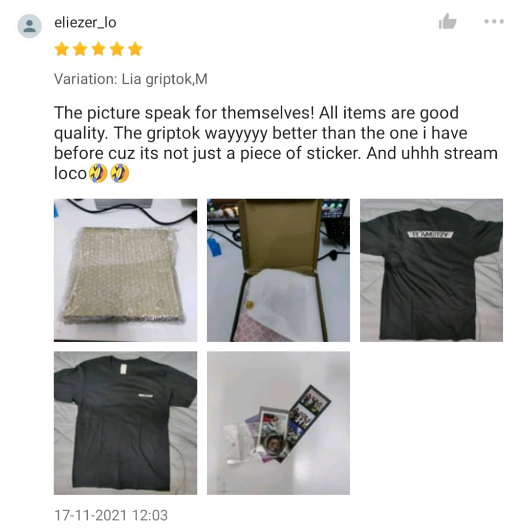 niniversestore's tweet photo. ✨griptok past reviews / feedback✨ https://t.co/ZdsOX8Oeh8