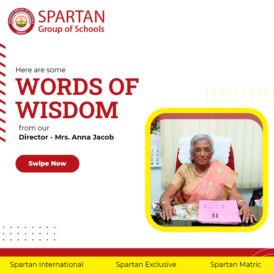 SchoolsSpartan's tweet photo. As we're entering a New Year, here are a few words from our director, Mrs. Anna Jacob for the students.

#SpartanGroupofSchools #SpartanSchools #SchoolLife #SpartanExclusive #SpartanInternational #SpartanMatric #ChennaiSchool #SchoolIndia #Education #NewYear2022 https://t.co/OSgewrblor