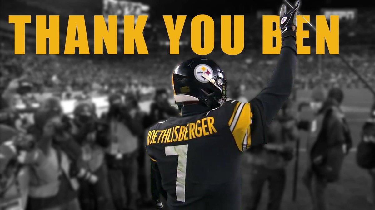 Edyarb's tweet photo. #ThankYouBen #bigben #Steelers #SteelerNation #7 @steelers @SteeIerNation https://t.co/iCHj2Z5vFc