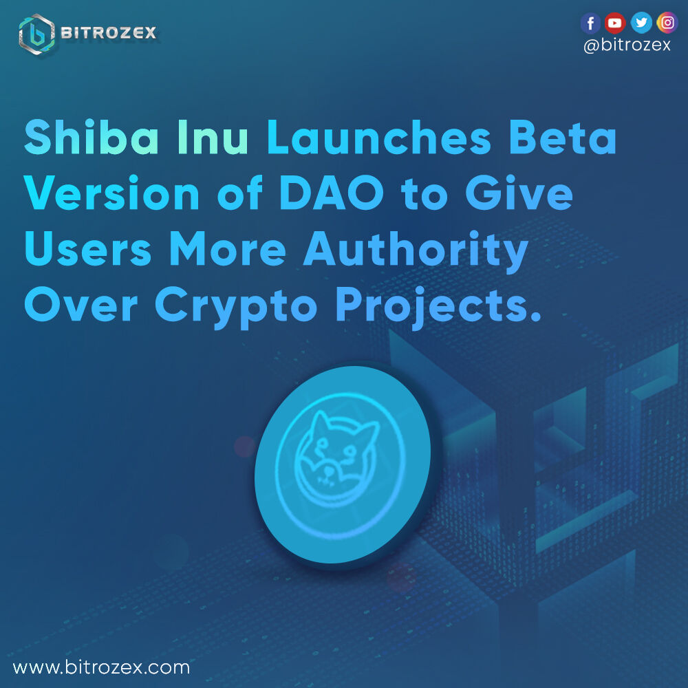bitrozex's tweet photo. @Shibtoken  Launches Beta A version of DAO to Give Users More Authority Over Crypto Projects. 
#SHIBARMY #SHIBARMY #shib #shibainu #ShibaDoge https://t.co/XDiKWYQE94