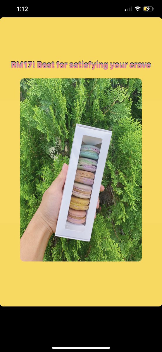 kuluqq's tweet photo. Hello peeps! I’m selling home made premium macaroon. A taste that simply make your taste bud tingling, your eyes roll back and “umpphh” sound for every bite! Grab yours now! https://t.co/beckD7eIR7