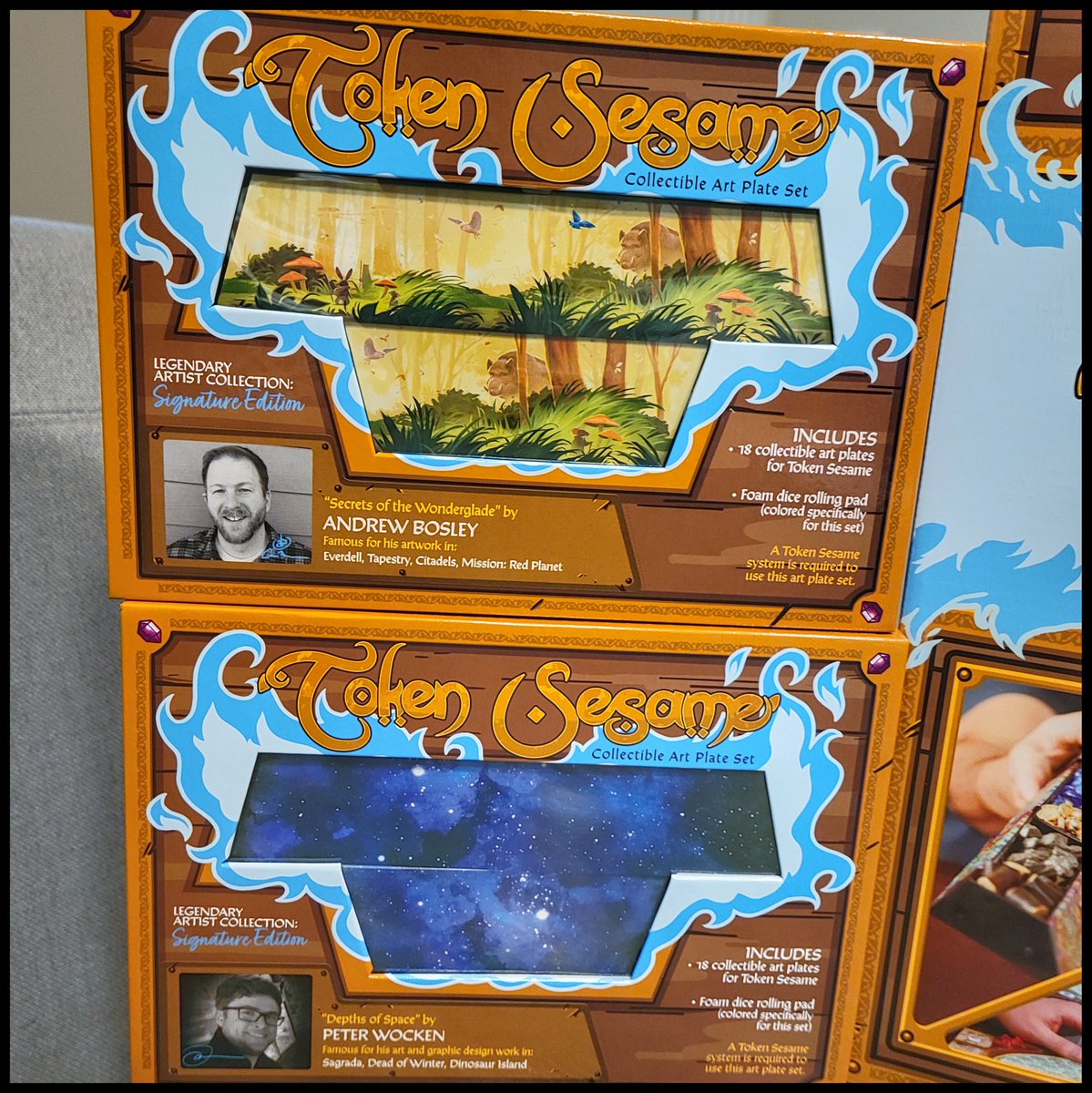 PacificNW_Gamer's tweet photo. It finally came! The big one! The one I have waited for what felt like an eternity! #TokenSesame board game bits holder! Also got some wicked art plates by Andrew Bosley, Peter Wocken, and Matt Mizak!
@Cloud_Puncher @andybosley #boardgames #tabletopgames #kickstarter https://t.co/sDqQbyEsa3