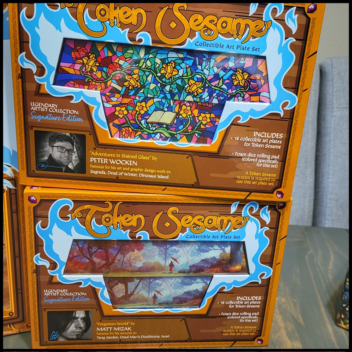 PacificNW_Gamer's tweet photo. It finally came! The big one! The one I have waited for what felt like an eternity! #TokenSesame board game bits holder! Also got some wicked art plates by Andrew Bosley, Peter Wocken, and Matt Mizak!
@Cloud_Puncher @andybosley #boardgames #tabletopgames #kickstarter https://t.co/sDqQbyEsa3