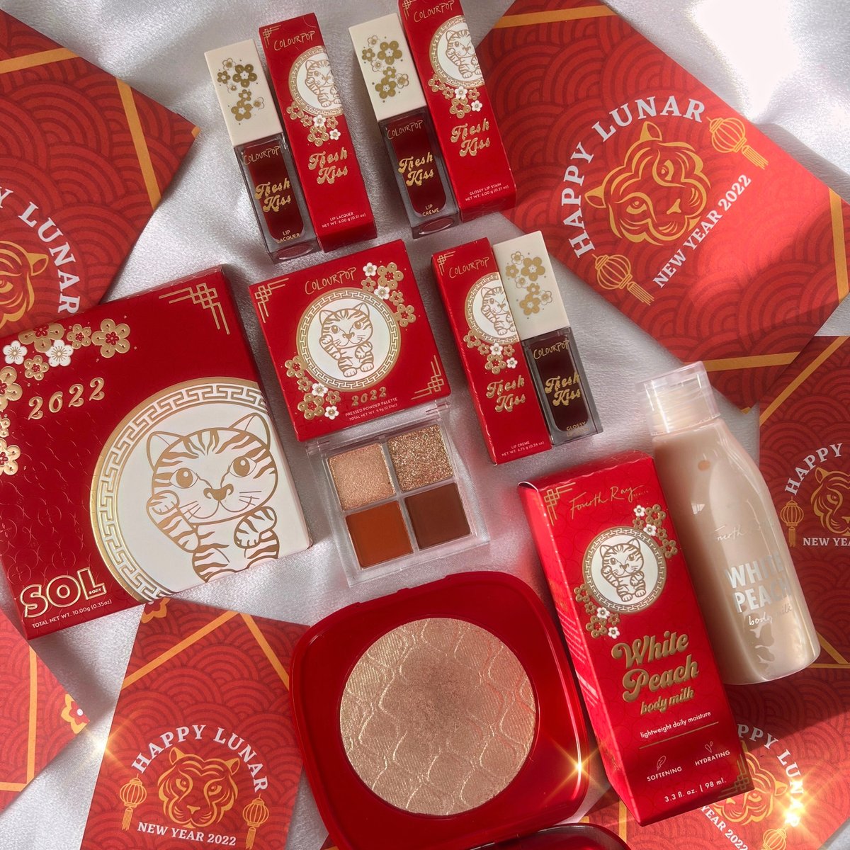 SolBodyCo's tweet photo. #GIVEAWAY Wishing you all luck in the year of the Tiger! 🧧🐯 To celebrate Lunar New Year we are doing a lucky giveaway with our sisters @colourpopcosmetics + @fourthraybeauty ! https://t.co/qnM9dkoGCB