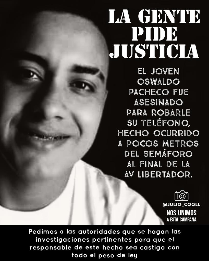 JULIO_COOLL's tweet photo. El joven Oswaldo Pacheco fue asesinado para robarle su teléfono, hecho ocurrido a pocos metros del semáforo al final de la Av Libertador en Acarigua, pedimos a las autoridades que se haga justicia @DouglasRicoVzla @TarekWiliamSaab #Portuguesa https://t.co/prDth7P8ks
