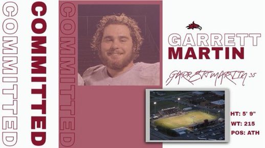 Excited to announce that my brother <a href="/gmartin_35/">Garrett Martin</a> and I are committed to <a href="/CumberlandFB/">Cumberland University Football</a> I want to thank <a href="/TimMathisCU/">Tim Mathis</a> &amp; <a href="/Coach_CBarton/">Chris Barton</a> for this amazing opportunity!! Also I want to thank my family, former coaches, and teammates for helping us to achieve this goal!!! @blountstownFB